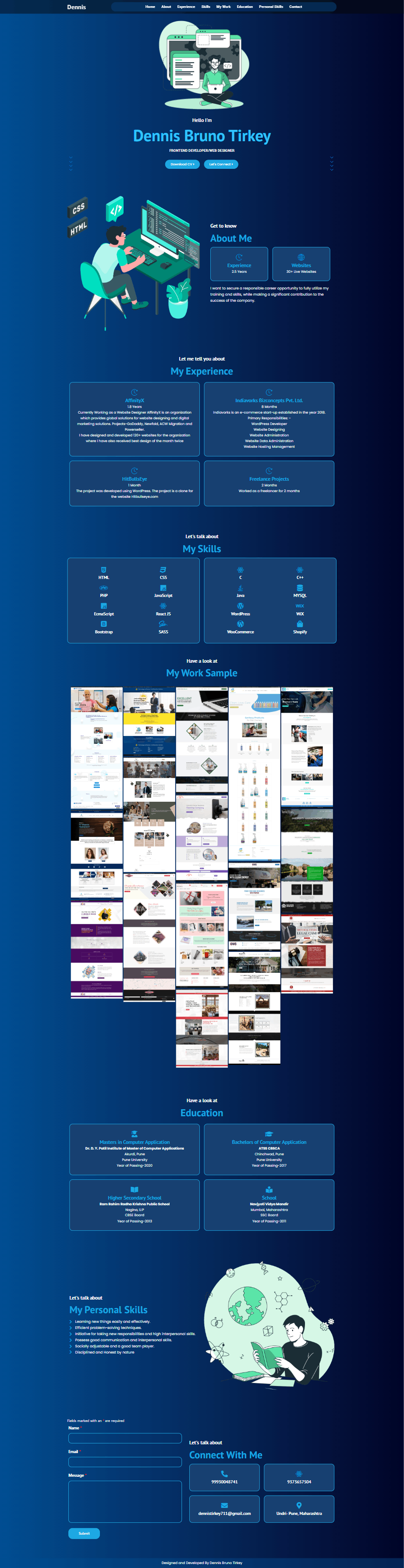 Dennis Bruno Tirkey — Mirage Bytes Portfolio