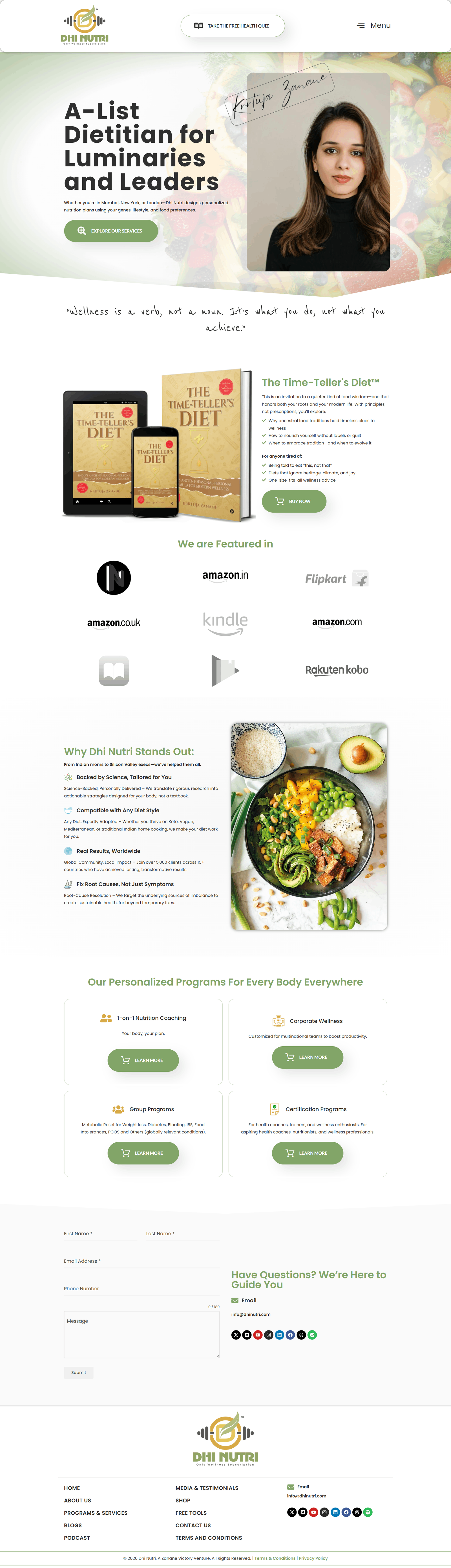 Dhi Nutri — Mirage Bytes Portfolio